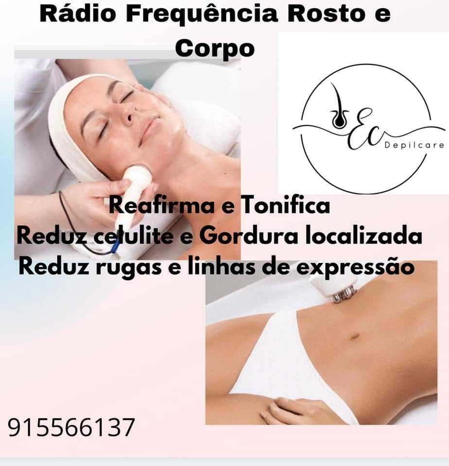 Radiofrequência de rosto e corpo na DepilCare